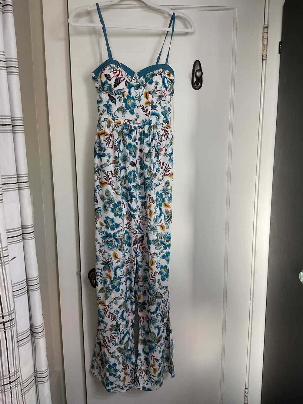 B.O.G. Collective Blue and White Floral Jumpsuit *NWT*